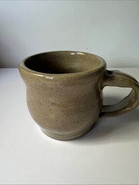 Hand Crafted Olive Tan Ceramic Mug